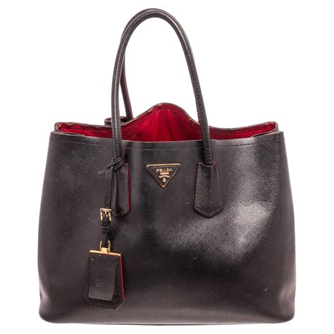 prada saffiano leather double handle tote|Prada saffiano leather handbags.